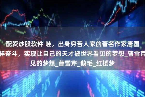 配资炒股软件 哇，出身穷苦人家的著名作家唐国明，竟然是这样奋斗，实现让自己的天才被世界看见的梦想_曹雪芹_鹅毛_红楼梦